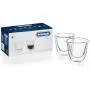 DeLonghi DeLonghi Double Walled Thermo Espresso Glasses, Set of 2, Regular, Clear DeLonghi DeLonghi Double Walled Thermo Espresso Glasses, Set of 2, Regular, Clear