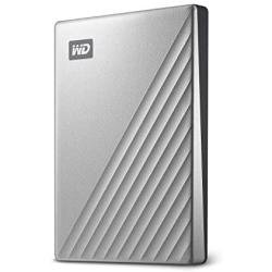 WD 2TB My Passport Ultra for Mac Silver Portable External Hard Drive, USB-C - WDBKYJ0020BSL-WESN