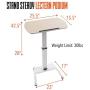 Stand Steady Multifunctional Podium | Lectern | Laptop Stand | Mobile Workstation! Excellent use for classrooms, Offices, and Home!