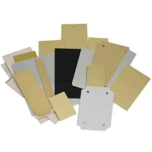 Engraving Plate Assortment - 20 Piece Aluminum and Brass Stamping Engraving Plate Assortment - 20 Piece Aluminum and Brass Stamping
