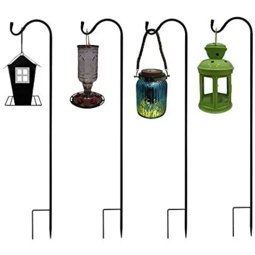 Urban Deco 36.5 Shepherds Hook Premium Metal Rust Resistant Pack of 4 Shepherd Hooks for Hanging Christmas Light Lantern, Bird Feeder, Solar Lights, Mason Jars, Wedding Flower Baskets, Plant Basket Urban Deco 36.5 Shepherds Hook Premium Metal Rust Resistant Pack of 4 Shepherd Hooks for Hanging Christmas Light Lantern, Bird Feeder, Solar Lights, Mason Jars, Wedding Flower Baskets, Plant Basket
