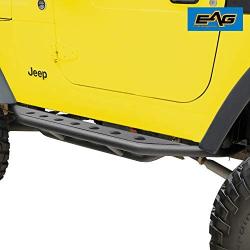 EAG Nerf Bars Side Step Armor Rock Guards Tubular Fit for 87-06 Wrangler TJ YJ