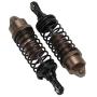 Ky-RC Front and Rear Metal Spring Shock Absorber for Traxxas Slash4x4 Shock Absorber for 1/10 RC Traxxas Slash 4x4 727 RC Model Car Part(4pcs) (Titanium Grey)