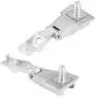 Qiilu Chrome Metal Auto Outer Door Handle Hinge Repair Tool Kit OS or NS for Fiat 500 51939041 519645