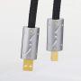 Viborg UC01 Hi-End Silver Plated OFC USB Audio Cable Audiophile USB Gold Plating A-B DAC Decoder Printer Data Cable(3.3FT/1M)