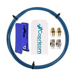 Creality Capricorn Bowden PTFE Tubing 1M XS Series 1.75MM Filament with 2X PC4-M6 & 2X PC4-M10 Pneumatic Fittings & Tube Cutter for Ender 3/3 Pro/5/CR-10/10S 3D Printer