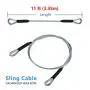 Zip Line Sling Cable, Wire Rope, 8/11/14 Foot, 3/16In (11 Foot) Zip Line Sling Cable, Wire Rope, 8/11/14 Foot, 3/16In (11 Foot)