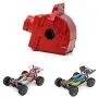YIZAN Metal Wave Box Gear Box Shell Cover Differential Housing 144001-1254 for Wltoys 144001 1/14 RC Car Parts,Red 1Pcs