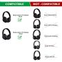 Replacement Headband, Replacement Top Headband Cushion Repair Parts, Compatible with Beats Studio 2.0 Wireless/Wired and Beats Studio 3.0 Over-Ear Headphone Only-Titanium