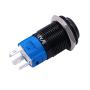 TWTADE/19MM 12V Car Horn Button Red LED lighted Momentary Metal Speaker Air Horn Toggle Switch with wires BK-GLB19-R