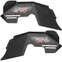 Hooke Road Flat Fender Flares + Front Inner Fender Liners Kit Compatible with Jeep Wrangler JK & Unlimited 2007-2018 2/4 Doors Hooke Road Flat Fender Flares + Front Inner Fender Liners Kit Compatible with Jeep Wrangler JK & Unlimited 2007-2018 2/4 Doors