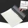 Adjustable 6-Hole Punch Paper Puncher Metal for A5 Size Six Ring Binder Planner Inserts Refill Pages - 5mm Hole Diameter Adjustable 6-Hole Punch Paper Puncher Metal for A5 Size Six Ring Binder Planner Inserts Refill Pages - 5mm Hole Diameter