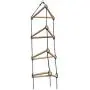 Swing-N-Slide NE 3023 Triangle Rope Ladder Swing Set Climbing Attachment with Ground Anchors, Brown