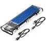 ORICO NVME M.2 to Type-C USB3.1 Gen2 10Gbps Transparent External Hard Drive Adapter Enclosure for 2280 2260 2242 2230 PCI-E M2 M-Key SSD, USB Type C Converter Case (TCM2-Blue) ORICO NVME M.2 to Type-C USB3.1 Gen2 10Gbps Transparent External Hard Drive Adapter Enclosure for 2280 2260 2242 2230 PCI-E M2 M-Key SSD, USB Type C Converter Case (TCM2-Blue)