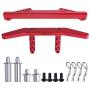 Aluminum Front & Rear Body Mounts w/Body Posts for Traxxas 1/10 Slash 2WD Rustler Stampede VXL Upgrade Parts 1914R, Red