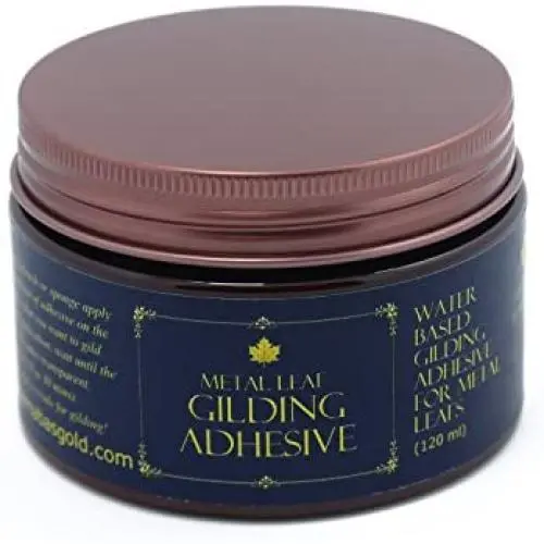 Gilding Adhesive 120ml, Professional Quality, Water Based Gold Leaf Sheets Size Gilding Adhesive 120ml, Professional Quality, Water Based Gold Leaf Sheets Size