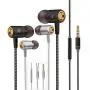 [2Pack] Earphones,in-Ear Earbuds Headphones Wired Headphone Metal Noise Cancelling Stereo Heave Bass with Mic and Remote for Phones,Samsung Galaxy,MP3 Players and All 3.5mm Music Device