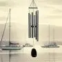 Woodstock Chimes BPLAS The Original Guaranteed Musically Tuned 44-Inch Bells of Paradise Wind Chime, Antique Silver