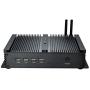 Kingdel Powerful Mini Desktop Computer, Fanless Industrial PC, Intel i5 Dual Core CPU, 8GB RAM, 256GB SSD, 2xNICs, 4xUSB 3.0, 4xCOM RS232, HD Port, Metal Case, Windows 10 Pro