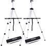 Artist Easel, Ohuhu 2-Pack 66'' Aluminum Field Easel Stand with Carrying Bag for Table-top/Floor, Art Easels with Adjustable Height from 21-Inch to 66-Inch, Back to School Art Supplies