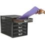 Mind Reader 5CABMESH-BLK Cabinet, Metal, File, Office Storage, Heavy Duty Multi-Purpose, Black 5 Drawer