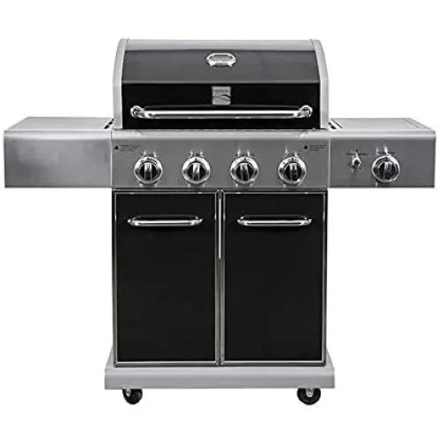 Kenmore PG-40409S0LB-AM 4 Outdoor Patio Gas BBQ Grill with Side Burner, Black Kenmore PG-40409S0LB-AM 4 Outdoor Patio Gas BBQ Grill with Side Burner, Black