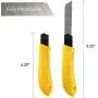 White Kaiman 12 Pack Utility Knife w/Retractable Razor Blades ~ Self Locking Handle and Snap Away Tool for Extended Life Blades ~ 18mm Blade Box Cutter (Yellow-Upgrade) White Kaiman 12 Pack Utility Knife w/Retractable Razor Blades ~ Self Locking Handle and Snap Away Tool for Extended Life Blades ~ 18mm Blade Box Cutter (Yellow-Upgrade)