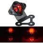 NATGIC Motorcycle Tail Light Black Metal Vintage Running Light Led Brake Tail Light License Plate Lamp for Harley Honda Yamaha Suzuki Kawasaki Custom NATGIC Motorcycle Tail Light Black Metal Vintage Running Light Led Brake Tail Light License Plate Lamp for Harley Honda Yamaha Suzuki Kawasaki Custom