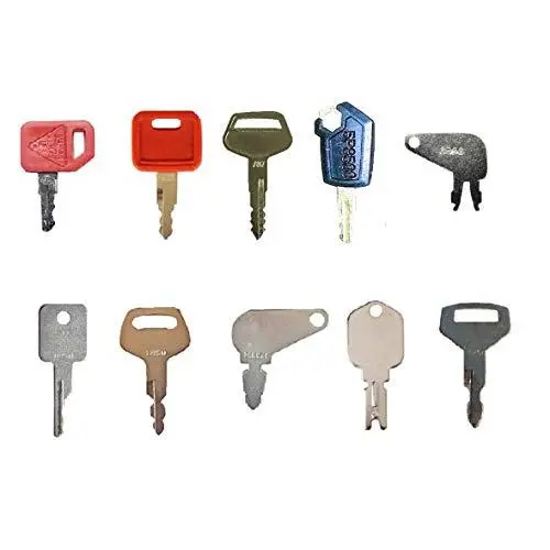 10 Key Blank Set for Heavy Construction Equipment Ignitions Custom Cut for Your Machines 10 Key Blank Set for Heavy Construction Equipment Ignitions Custom Cut for Your Machines