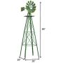 Tangkula 8FT Windmill Yard Garden Metal Ornamental Wind Mill Weather Vane Weather Resistant (Green) Tangkula 8FT Windmill Yard Garden Metal Ornamental Wind Mill Weather Vane Weather Resistant (Green)