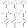 400 Pcs Silver Stainless Steel Ball & Coil Earring Hooks/Fish Hooks/Ear Wire for DIY Jewelry Making,Anti-Sensitive French Wire Hooks Jewelry Wire Earring Parts for Jewelry Making