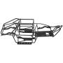 Qiterr RC Car Frame, Black Metal Roll Cage Chassis Frame for SCX10II AX90046 1/10 Scale RC Car