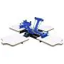 VEVOR Screen Printing Machine 4 Color 4 Station Silk Screen Printing Machine 17.7x21.7Inch Screen Printing Press for T-Shirt DIY Printing Removable Pallet (4 Color 4 Station)