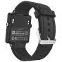 MoKo Watch Band Compatible with Garmin Vivoactive, Soft Silicone Replacement Fitness Bands Wristbands with Metal Clasps for Garmin Vivoactive/Vivoactive Acetate Sports GPS Smart Watch - Black
