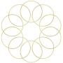 Coceca 10pcs 6 Inch Gold Dream Catcher Metal Rings, Metal Hoops for Dream Catcher and Crafts
