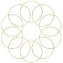 Coceca 10pcs 6 Inch Gold Dream Catcher Metal Rings, Metal Hoops for Dream Catcher and Crafts