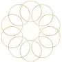 Coceca 10pcs 6 Inch Gold Dream Catcher Metal Rings, Metal Hoops for Dream Catcher and Crafts