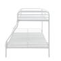 Amazon Basics Heavy Duty Twin-Over-Full Metal Bunk Bed, Easy Assembly with Enhanced Upper-Level Guardrail, White