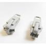 YKK Zipper Pull Tab Sliders Boat Canvas #10 Vislon Double Metal Pull Tab Zipper Sliders, 2 Piece, Gray