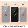 YOUMAKER Metallic Designed for iPhone XR Case, Full Body Rugged with Built-in Screen Protector Slim Fit Shockproof Cover for iPhone XR 6.1 Inch - Rose Gold/Pink