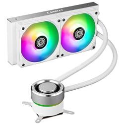 Lian Li Galahad AIO240 RGB White- Dual 120mm Addressable RGB Fans AIO CPU Liquid Cooler - GA240A