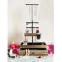 Jewelry Organizer Stand Display Tree - Earring Stand Necklace Holder - Metal Wood Jewelry Tower for Rings Bracelets Watches - Countertop 3 Tier Jewelry Stand with Black Velvet Storage Drawer Jewelry Organizer Stand Display Tree - Earring Stand Necklace Holder - Metal Wood Jewelry Tower for Rings Bracelets Watches - Countertop 3 Tier Jewelry Stand with Black Velvet Storage Drawer