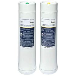 Whirlpool WHEEDF Dual Stage Replacement Pre/Post Water Filters | Fits WHADUS5 & WHED20 Filtration Systems | 1 Set, Pack of 2, Grey