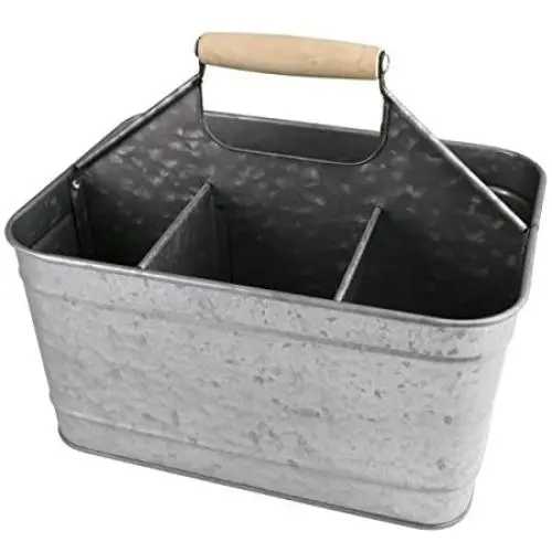 Artland Masonware Carry-All Serveware, Galvanized Metal Artland Masonware Carry-All Serveware, Galvanized Metal