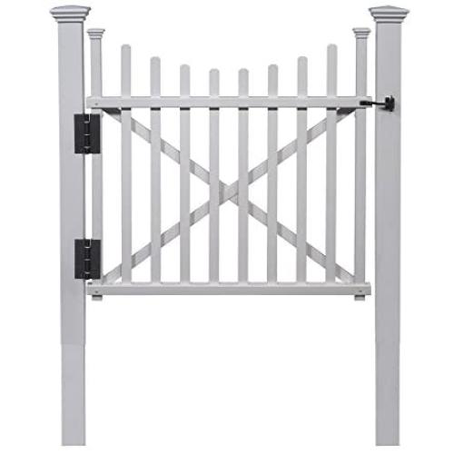 Zippity Outdoor Products ZP19019 Manchester Vinyl Gate, White