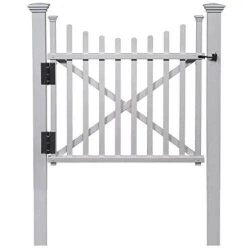 Zippity Outdoor Products ZP19019 Manchester Vinyl Gate, White Zippity Outdoor Products ZP19019 Manchester Vinyl Gate, White