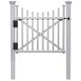 Zippity Outdoor Products ZP19019 Manchester Vinyl Gate, White