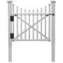Zippity Outdoor Products ZP19019 Manchester Vinyl Gate, White Zippity Outdoor Products ZP19019 Manchester Vinyl Gate, White