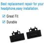 Replacement Headband Hinge Clip Cover + Pin Repair Parts Kits Set Accessories Compatible with Solo3 Wireless Solo2 Wireless Over-Ear Headphones (Black)