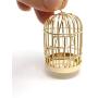 discountstore145 Doll House Accessory,Model Role Play Miniature Size Toy Eco-Friendly 1/12 Metal Bird Cage Funiture Accessory for Dolls House Golden